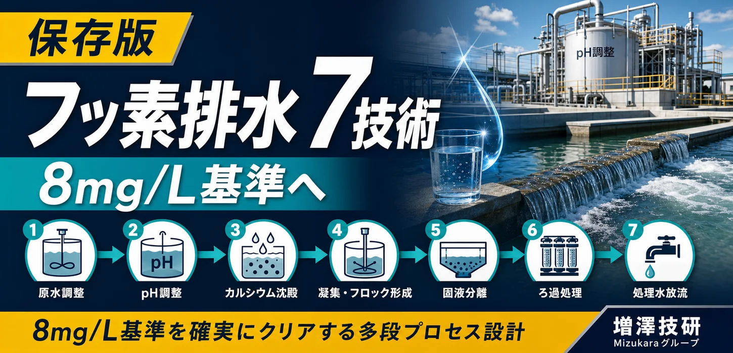 フッ素が含まれた排水処理方法